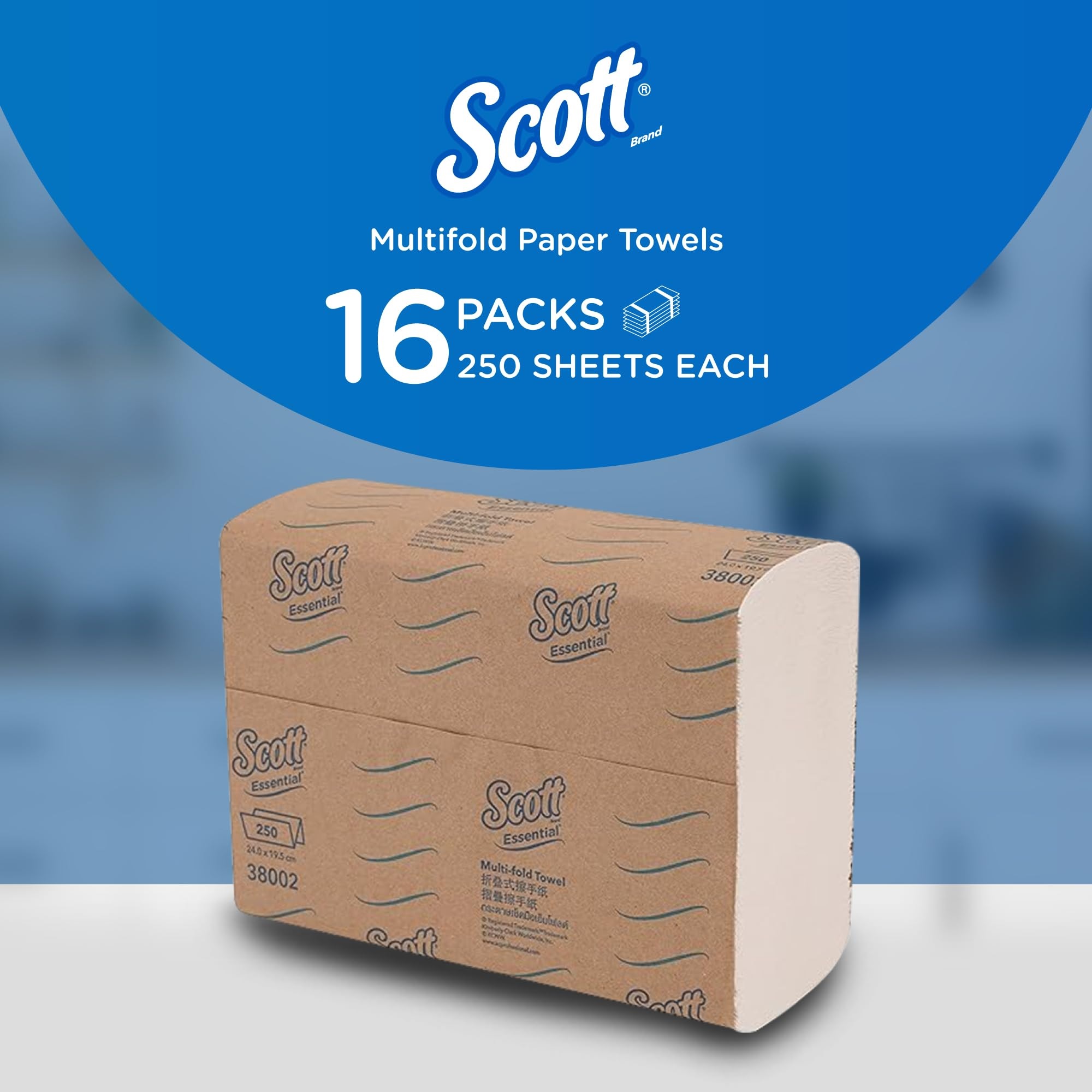 Multifold Paper Towels 16 Packs 250 Sheets Each 38002 - Image 2