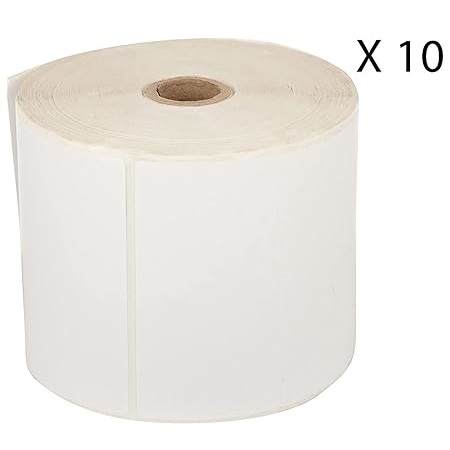 HQMS Direct Thermal Barcode Labels Stickers for Printing (4 x 6 inches , 250 Label per roll) Pack of 10 - Image 3