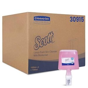 Scott® Gentle Handwash Foam Soap, Pack of 6, 1.2L/Cassette (Total 7.2 Liters) (30915)
