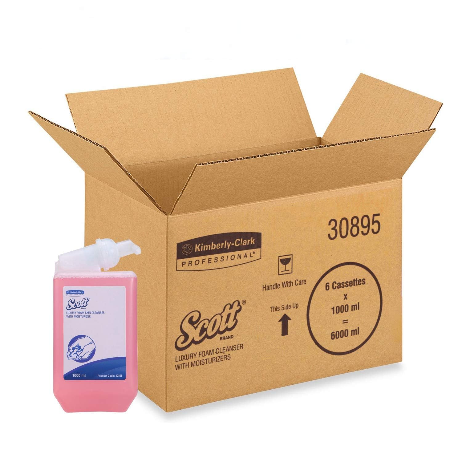 Scott Luxury Foam Soap for Hotels and Offices by Kimberly Clark-30895 A (1L)-Pack of 6