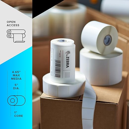Zebra ZD421 Direct Thermal Desktop Printer 300 dpi Print Width 4-inch Wired USB Connectivity for Model Number ZD4A043-D01M00EZ, No Thermal Ribbon Required - Image 3