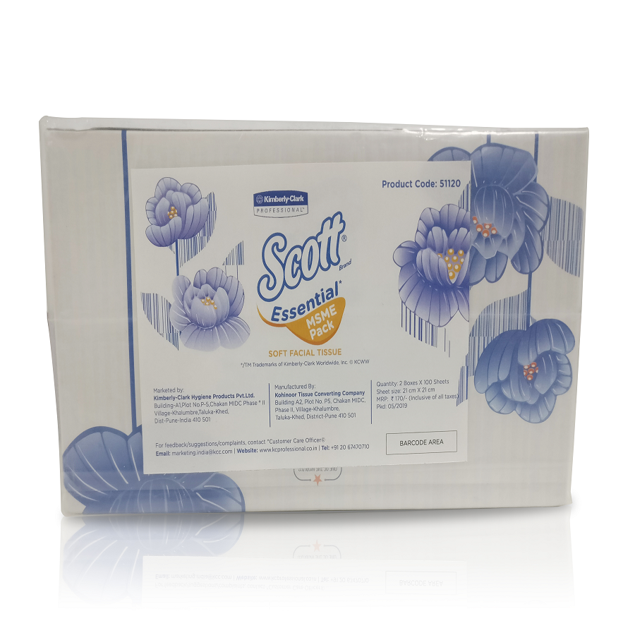 Scott Essential Soft Facial Tissue 51120