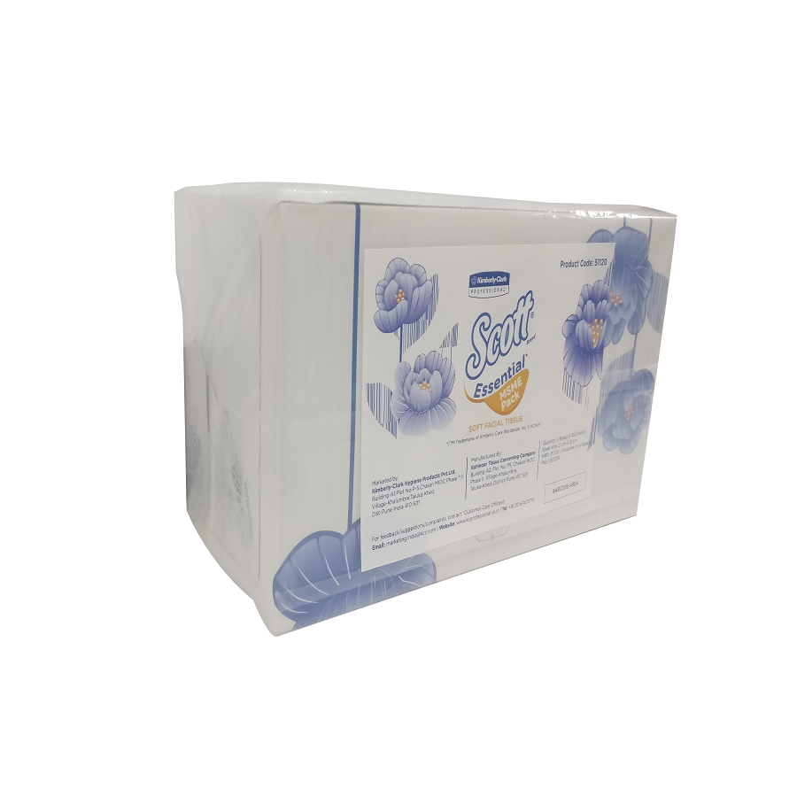 Scott Essential Soft Facial Tissue 51120 - Image 2