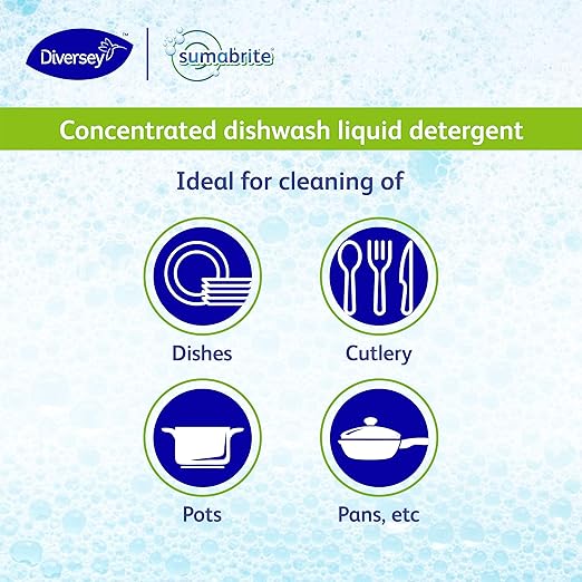 Sumabrite Concentrated Dishwash Liquid Detergent, 4L - Image 4