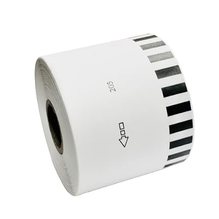 HQMS COMPATIBLE FOR DK-22205 CONTINUOUS PAPER LABEL ROLL BLACK ON WHITE WITHOUT SPOOL/STAND - Image 3