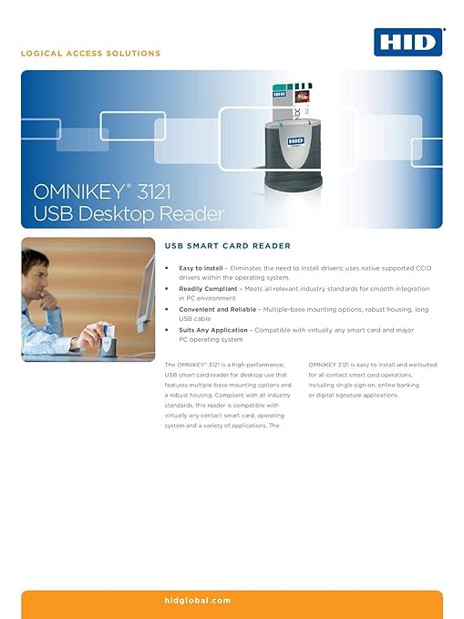 HID OMNIKEY 3121 Smart Card Reader - Image 4