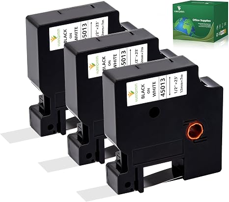 Compatible 45013 DM1 Black on White- 12mm X 7 Meter for dymo Label Printer - Image 2