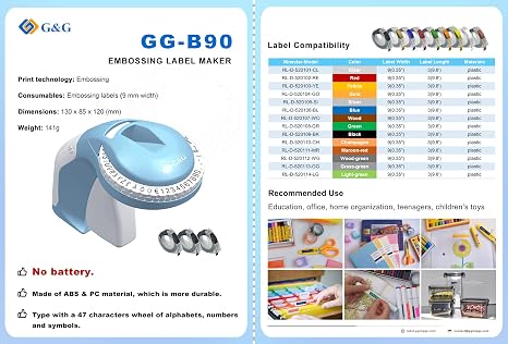 HQMS Embossing Label Printer GG-B90 - Image 3