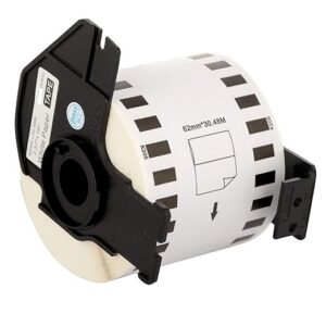 HQMS Compatible for DK-22205 Continuous Paper ROLL -Black ON White Withstand