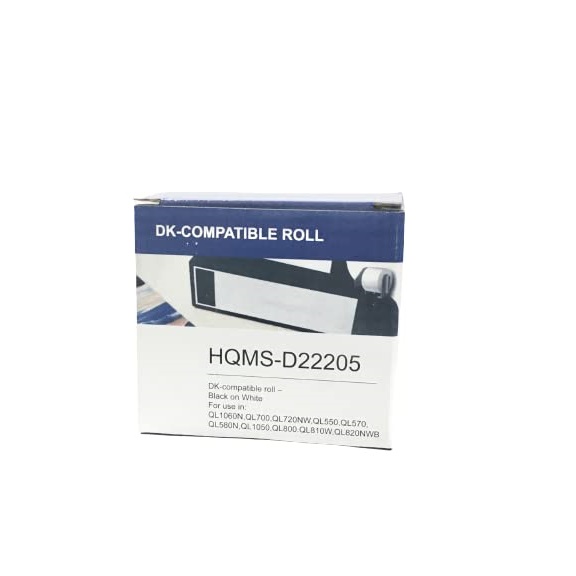 HQMS Compatible for DK-22205 Continuous Paper ROLL -Black ON White Withstand - Image 6