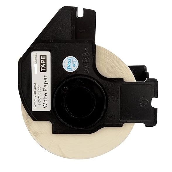 HQMS Compatible for DK-22205 Continuous Paper ROLL -Black ON White Withstand - Image 2