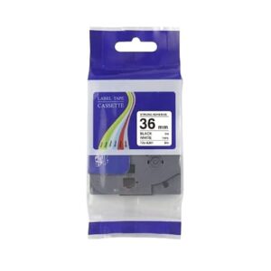 HQMS Compatible TZE 261 Tape Black On White - 36 mm for Label Printer (1nos)