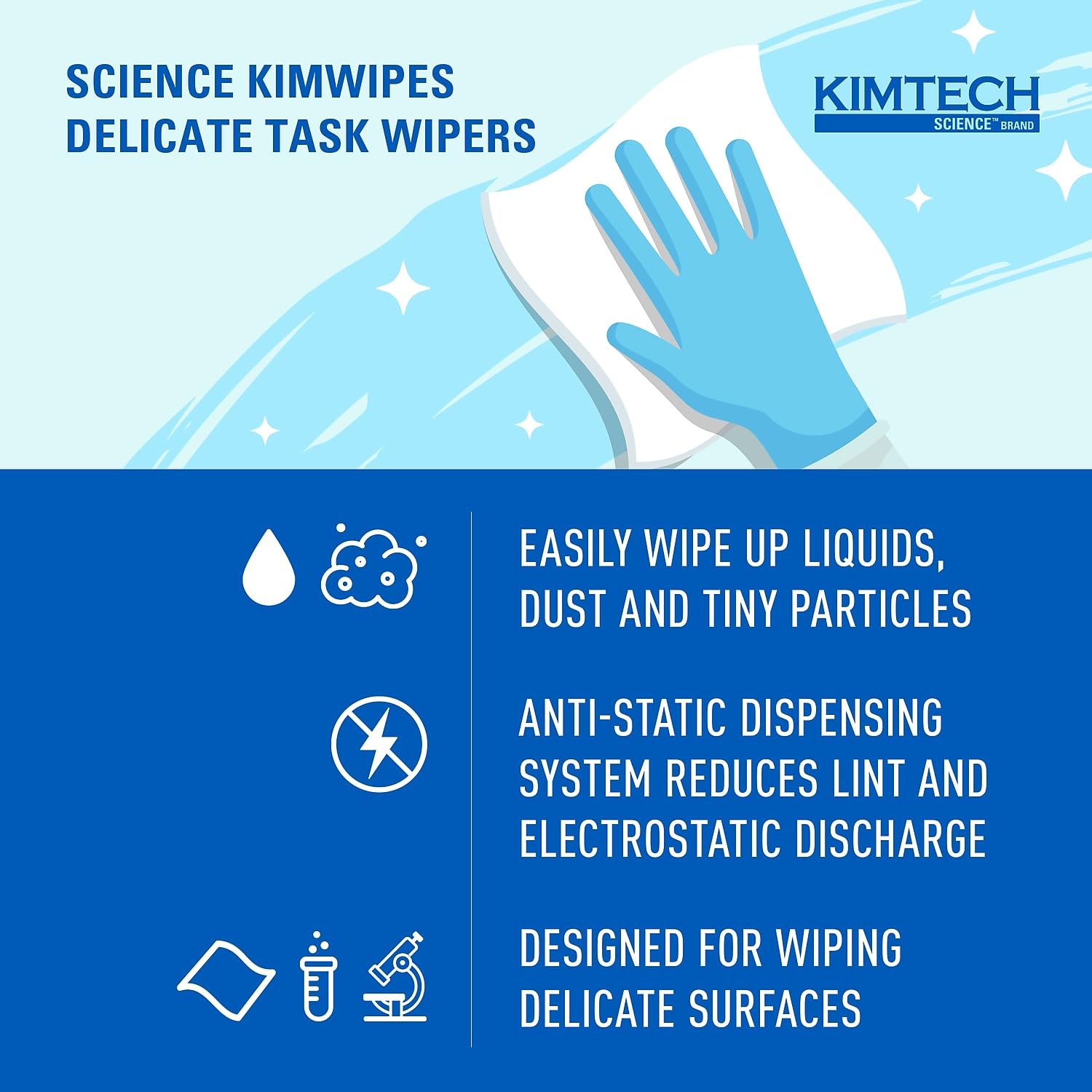 Kimtech Science KimWipes Delicate Task Wipers 1-ply 280 count 280 count AD - Image 3